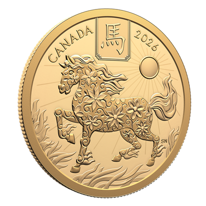 Lunar Year of the Horse – Pure Gold Coin (2026) (250293)