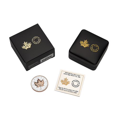 Silver Maple Leaf – 1-oz. Fine Silver Ultra-High Relief Coin (2025)