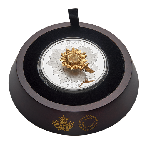 The Goldfinch and the Bloom – 5 oz. Pure Silver Coin