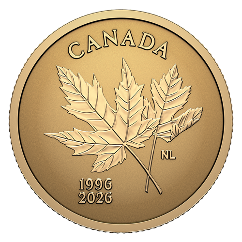30th Anniversary of Canada’s Arboreal Emblem – 0.5g Pure Gold Coin (2026)(251193)