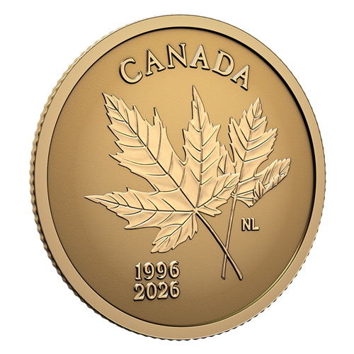 30e anniversaire de l'emblème arboricole du Canada – Pièce en or pur (2026) (251193) 