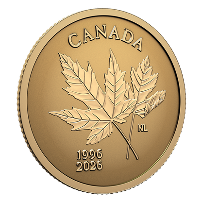 30e anniversaire de l'emblème arboricole du Canada – Pièce en or pur (2026) (251193) 