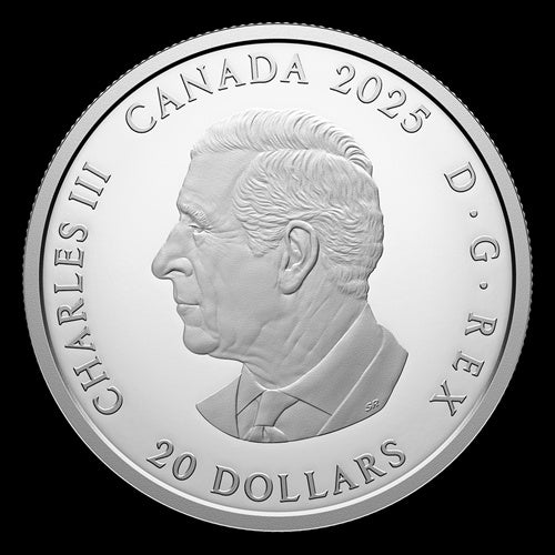 2025 $20 38mm 9999Ag Coin - Folk Singer by Daphne Odjig