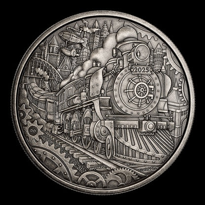 Steam Locomotive - 3oz Fine Silver Coin