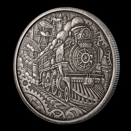 Steam Locomotive - 3oz Fine Silver Coin
