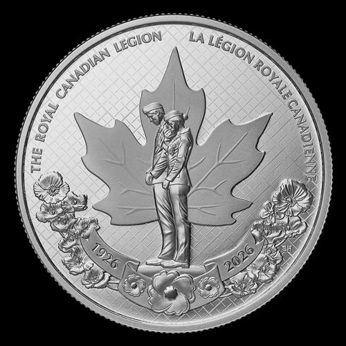 2026 3/4 oz Fine Silver Proof Dollar - 100th Anniversary of The Royal Canadian Legion (251870)