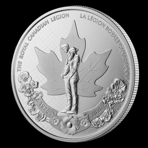 2026 3/4 oz Fine Silver Proof Dollar - 100th Anniversary of The Royal Canadian Legion (251870)
