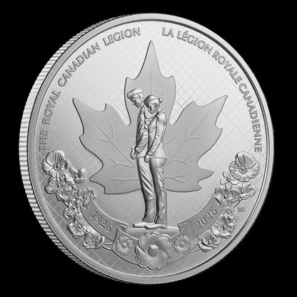 2026 3/4 oz Fine Silver Proof Dollar - 100th Anniversary of The Royal Canadian Legion (251870)