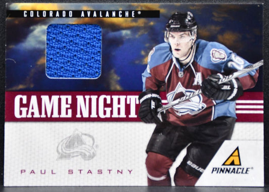 2011-12 Panini Pinnacle Game Night Materials Paul Stastny Avalanche Jersey 5160