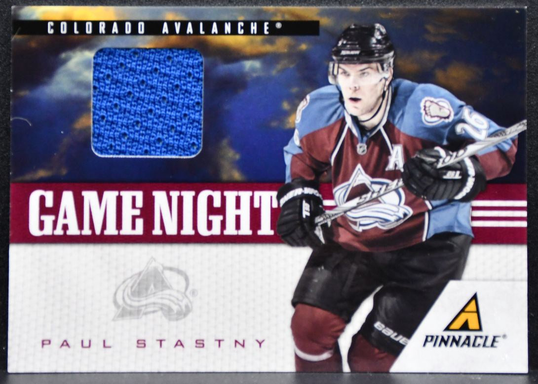 2011-12 Panini Pinnacle Game Night Materials Paul Stastny Avalanche Jersey 5160