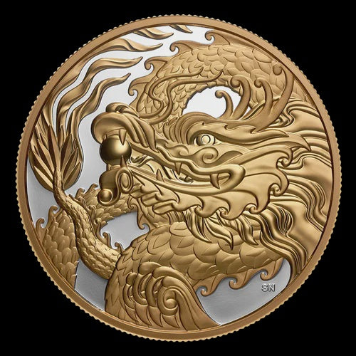 2026 $50 5 oz Fine Silver Coin - Triumphant Dragon (252989)