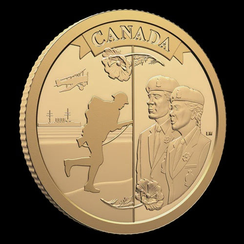 2026 $100 1/4 oz Pure Gold Coin - 100th Anniversary of The Royal Canadian Legion (253449)