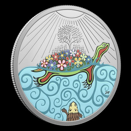 1 oz. Fine Silver Coin - Turtle Island (254104)