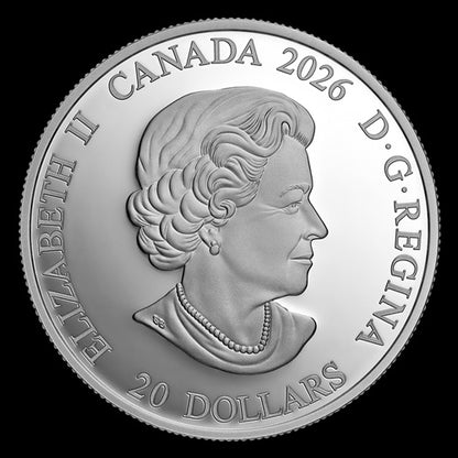 20$ 1 oz Fine Silver Coin Crown Jewels A Tribute to the 100th Anniversary of the Birth of Queen Elizabeth II (254251)