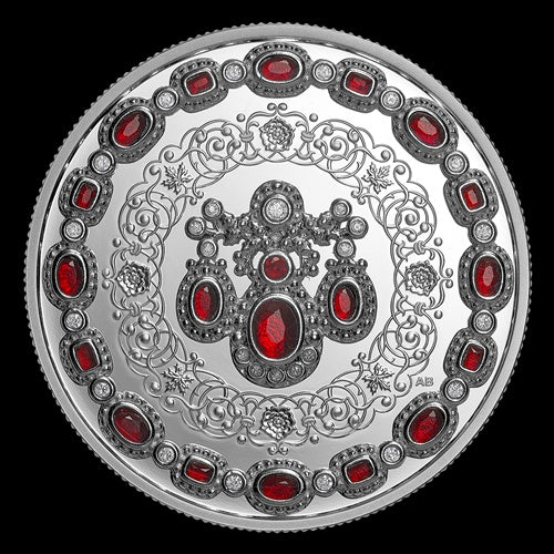 20$ 1 oz Fine Silver Coin Crown Jewels A Tribute to the 100th Anniversary of the Birth of Queen Elizabeth II (254251)