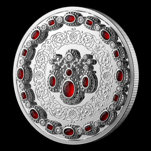 20$ 1 oz Fine Silver Coin Crown Jewels A Tribute to the 100th Anniversary of the Birth of Queen Elizabeth II (254251)
