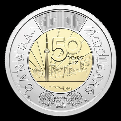 2026 2$ 50th Anniversary of the CN Tower Non-colourized Special Wrap Roll