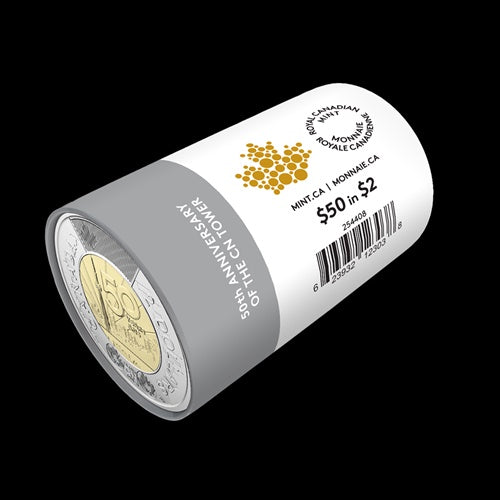 2026 2$ 50th Anniversary of the CN Tower Non-colourized Special Wrap Roll