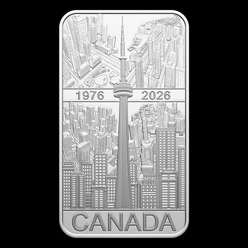 20$ 1 oz. Fine Silver Coin CN Tower 50th Anniversary (254709)
