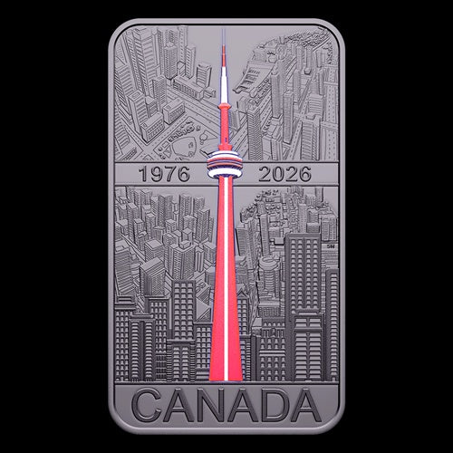 20$ 1 oz. Fine Silver Coin CN Tower 50th Anniversary (254709)