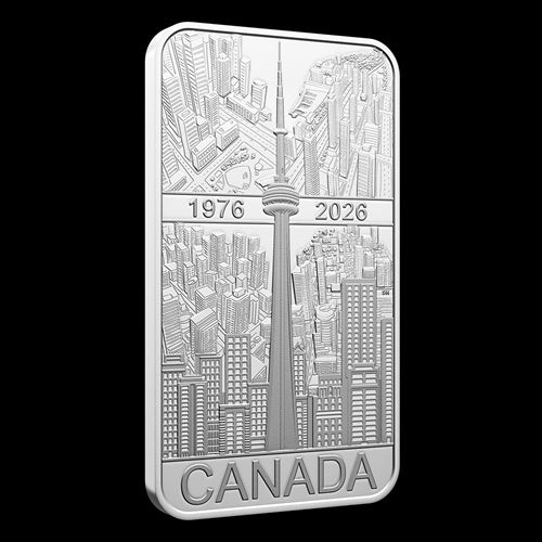 20$ 1 oz. Fine Silver Coin CN Tower 50th Anniversary (254709)