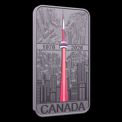 20$ 1 oz. Fine Silver Coin CN Tower 50th Anniversary (254709)