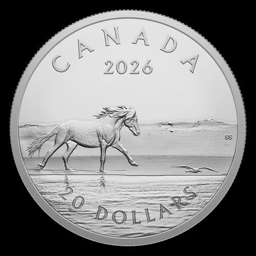 1 oz. Fine Silver Coin Sable Island Horses (252828)