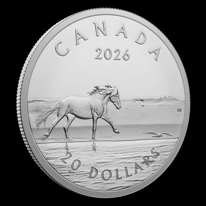 1 oz. Fine Silver Coin Sable Island Horses (252828)