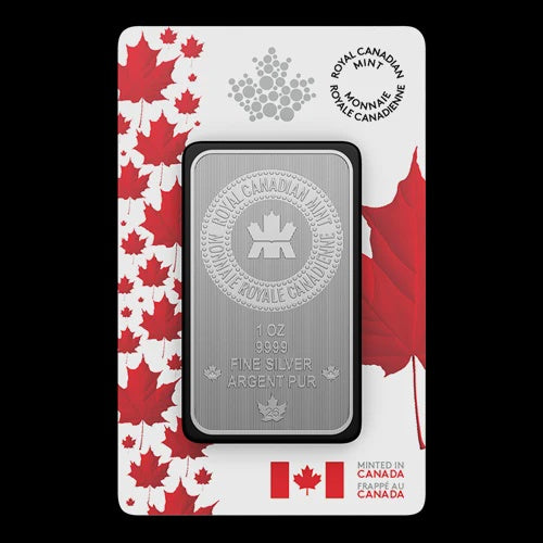 1 Oz. 99.99% Pure Silver Bar In Proudly Canadian 2026 (Premium Bullion) (255659)
