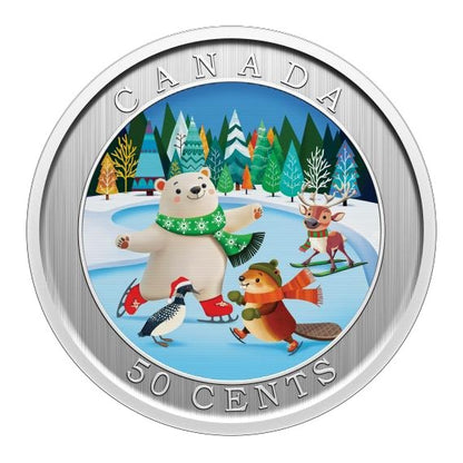 2026 50-Cent Lenticular Coin – Whimsical Winter