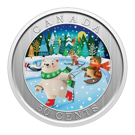 2026 50-Cent Lenticular Coin – Whimsical Winter