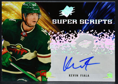 2021-22 SPx Super Scripts Kevin Fiala SS-KF Minnesota Wild Auto 4559