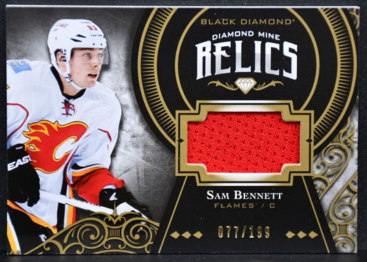 2016-17 UD Black Diamond Mine Relics Sam Bennett DM-SB Flames 077/199 Jersey 4428