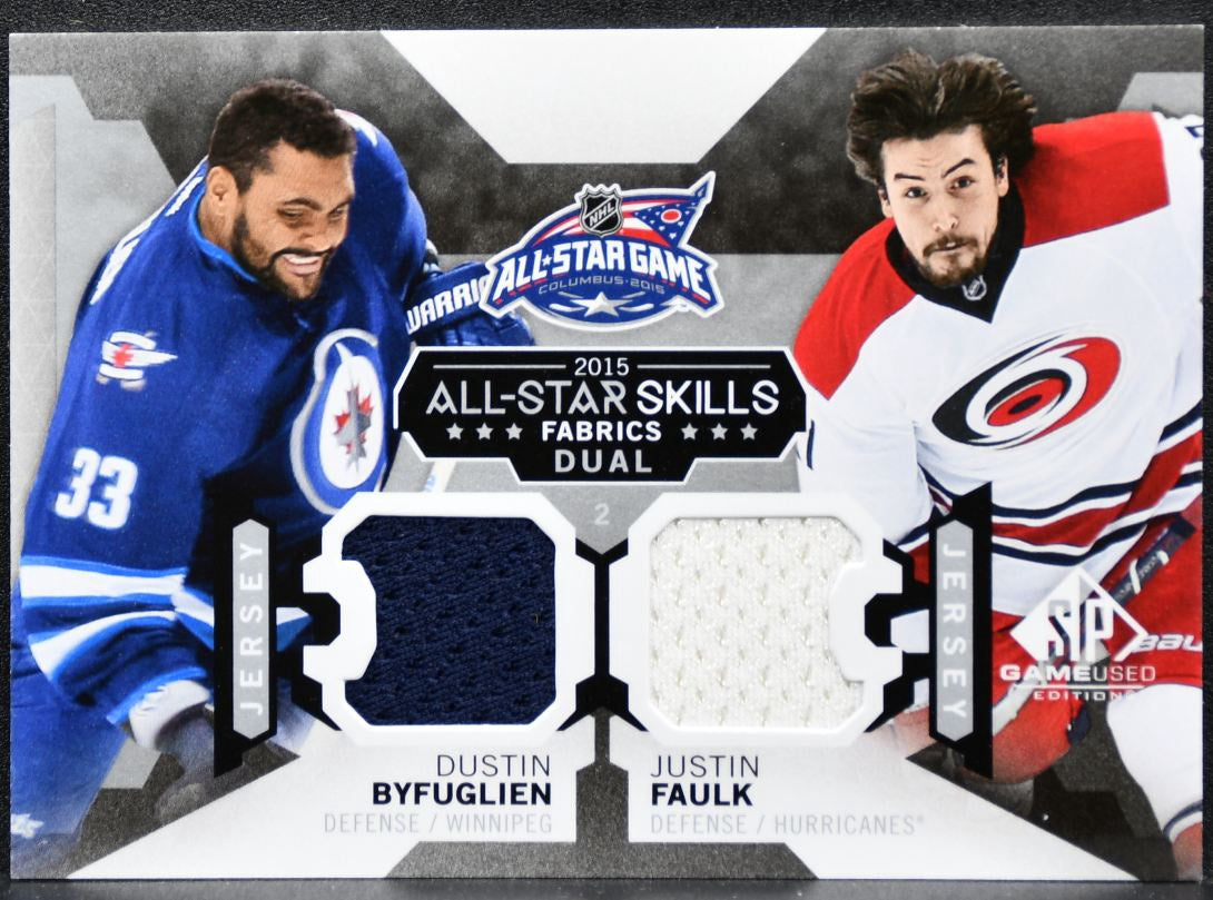 2015-16 SP Game Used 2015 All-Star Fabrics Duals Byfuglien/Faulk Jersey 2196