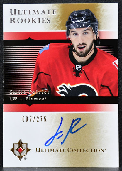 2015-16 UD Ultimate Collection 2005-06 - Poirier Flames RC Auto 007/275 7266