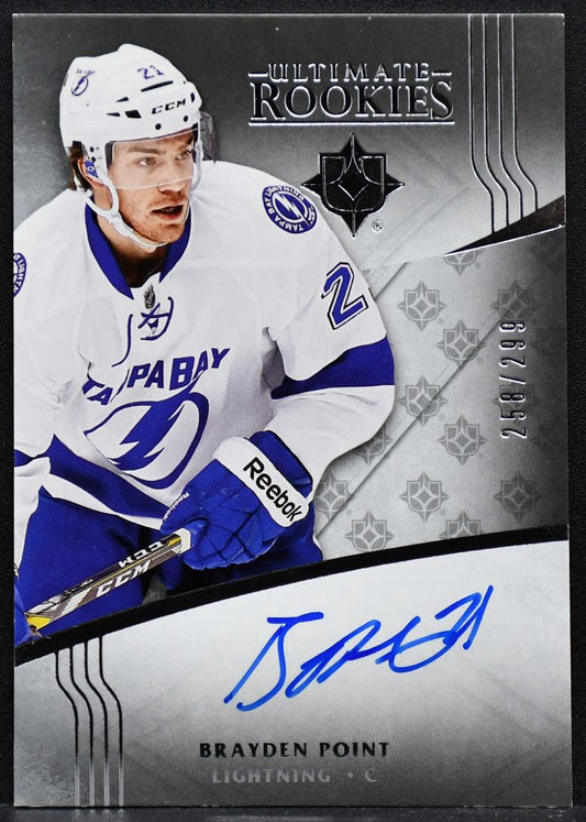 2016-17 UD Ultimate Collection Rookies Brayden Point 118 RC Auto /299