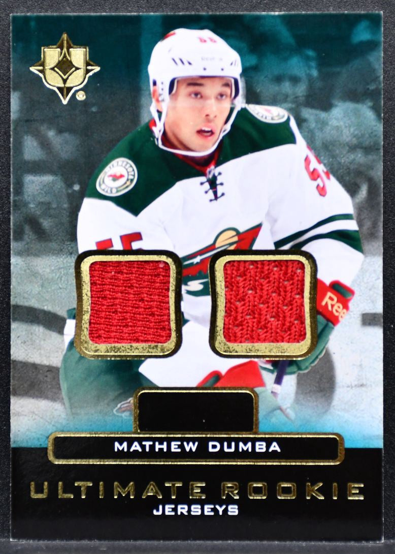 2013-14 UD Ultimate Collection Rookie Jerseys Mathew Dumba Wild Jersey 7935