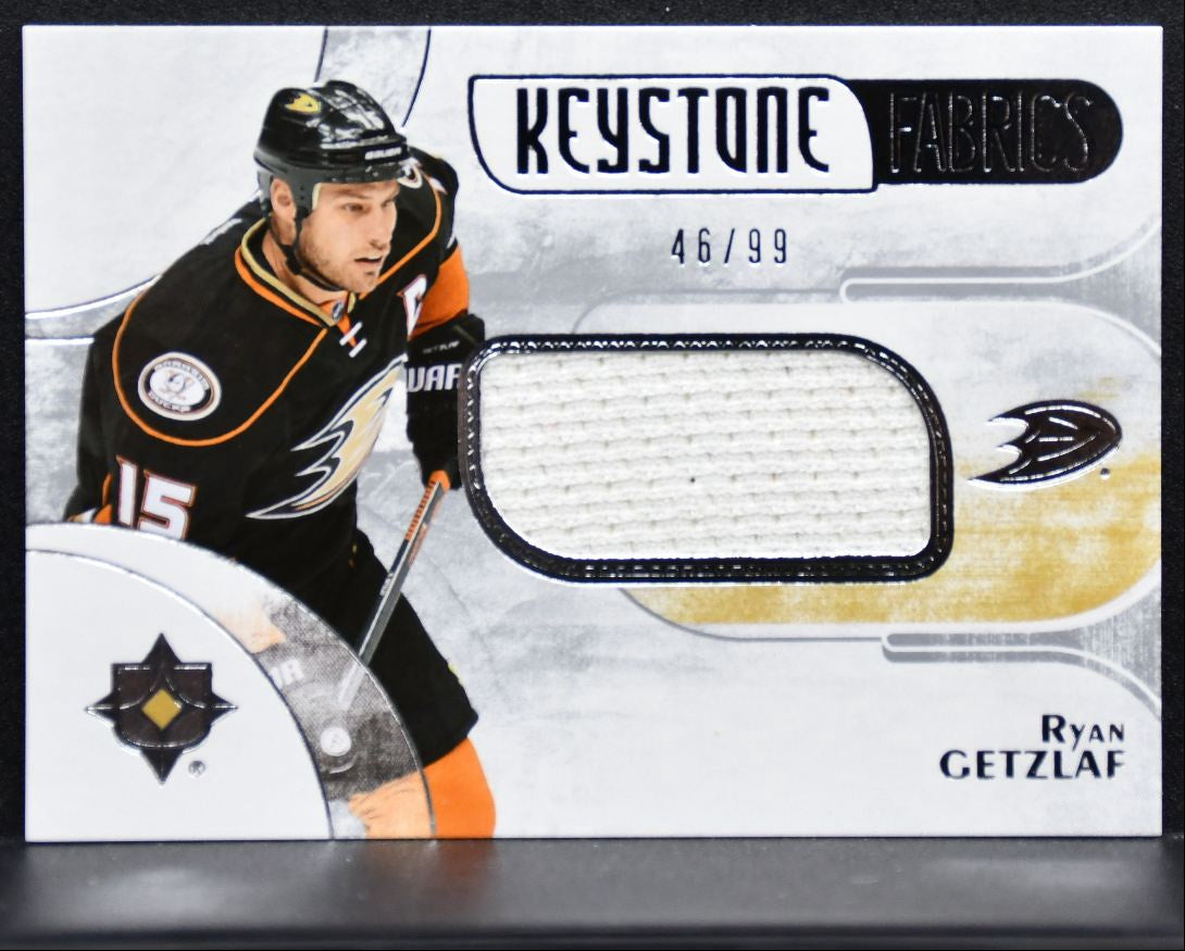 2016-17 UD Ultimate Collection Keystone Fabrics Getzlaf 46/99 Jersey 1007