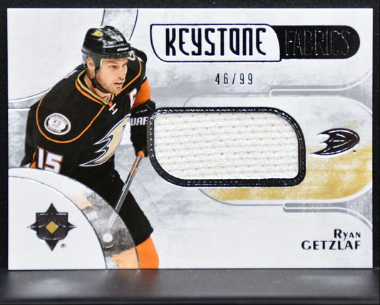 2016-17 UD Ultimate Collection Keystone Fabrics Getzlaf 46/99 Jersey 1007