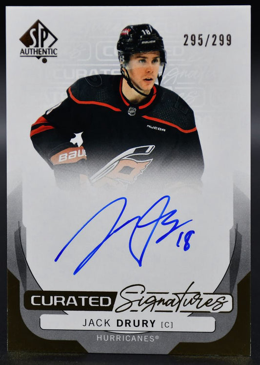 2024-25 SP Authentic Jack Drury SPC-JD Carolina Hurricanes Auto 295/299