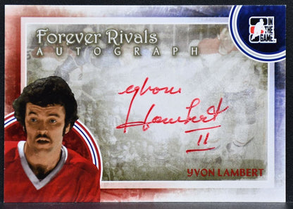 2011-12 In The Game Forever Rivals Autographs Yvon Lambert A-YL Auto