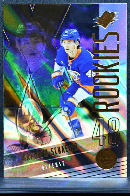 2025-26 SPx Rookies Matthew Schaefer 109 New York Islanders RC 0245