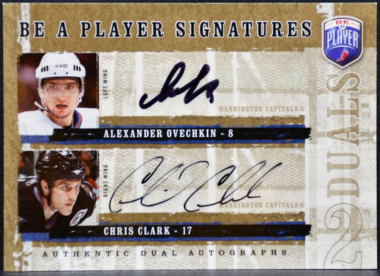2006-07 Be A Player Signatures Duals Ovechkin/Clark Capitals Auto 5516