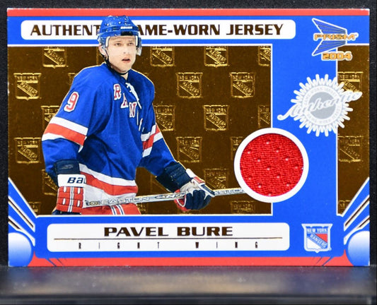 2003-04 Pacific Prism Jersey Pavel Bure 130 New York Rangers 889/935 Jersey 4534
