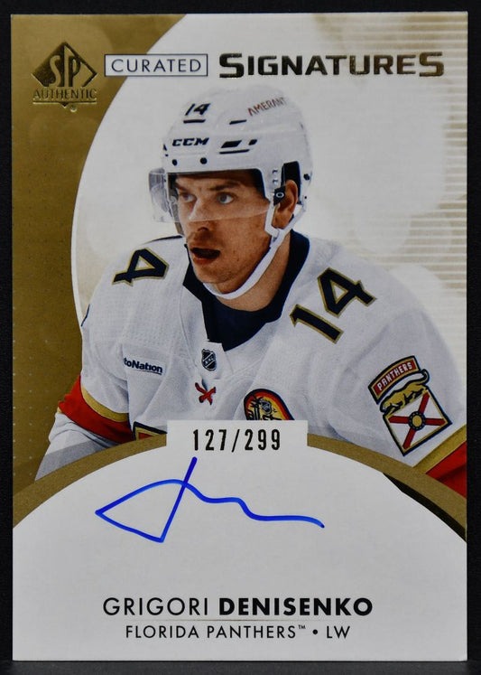 23-24 SP Authentic Curated Signatures Grigori Denisenko Panthers /299 4702