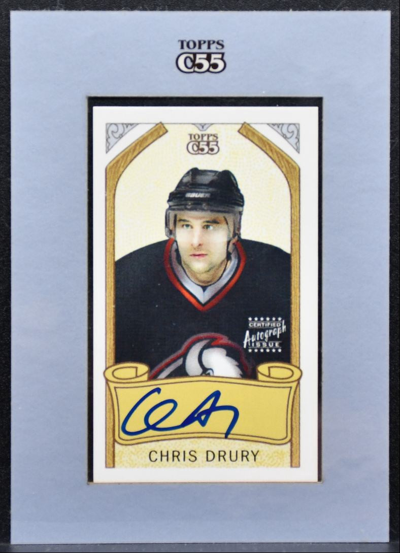 2003-04 Topps C55 Autographs Chris Drury TA-CD Buffalo Sabres Auto 9816