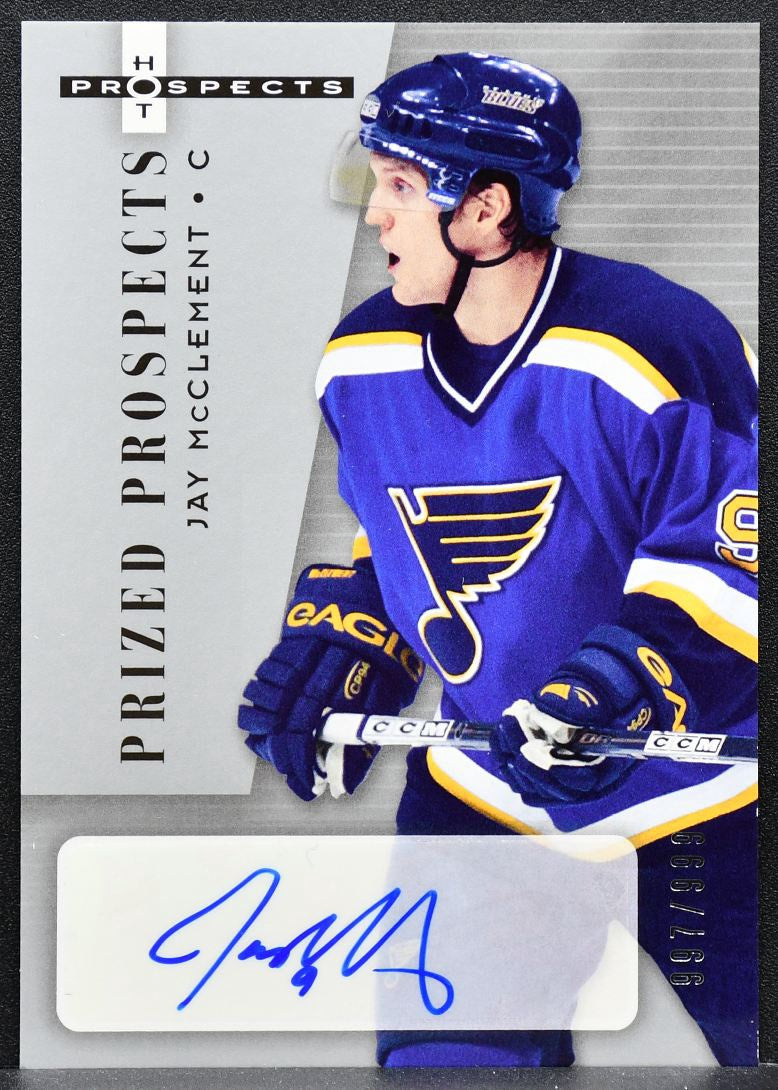 2005-06 Fleer Hot Prospects Prized Jay McClement 213 RC Auto 997/999 0473