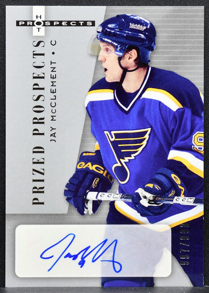 2005-06 Fleer Hot Prospects Prized Jay McClement 213 RC Auto 997/999 0473