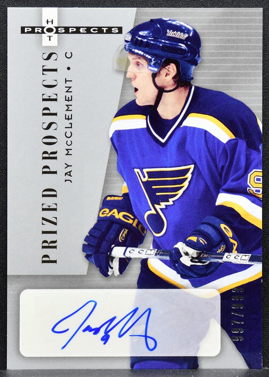 2005-06 Fleer Hot Prospects Prized Jay McClement 213 RC Auto 997/999 0473