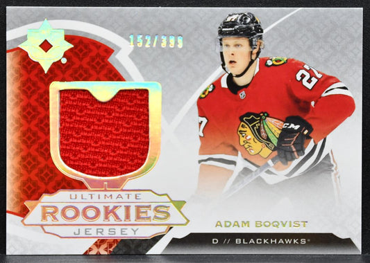 2019-20 UD Ultimate Collection Rookies Jersey Adam Boqvist RC Jersey 9585